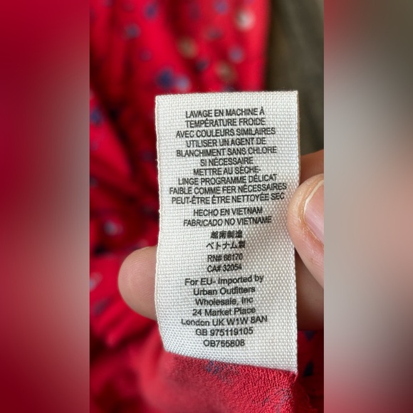 Free People Women’s XS Caroline Coral Red Floral Print Midi Dress - Picture 9 of 14